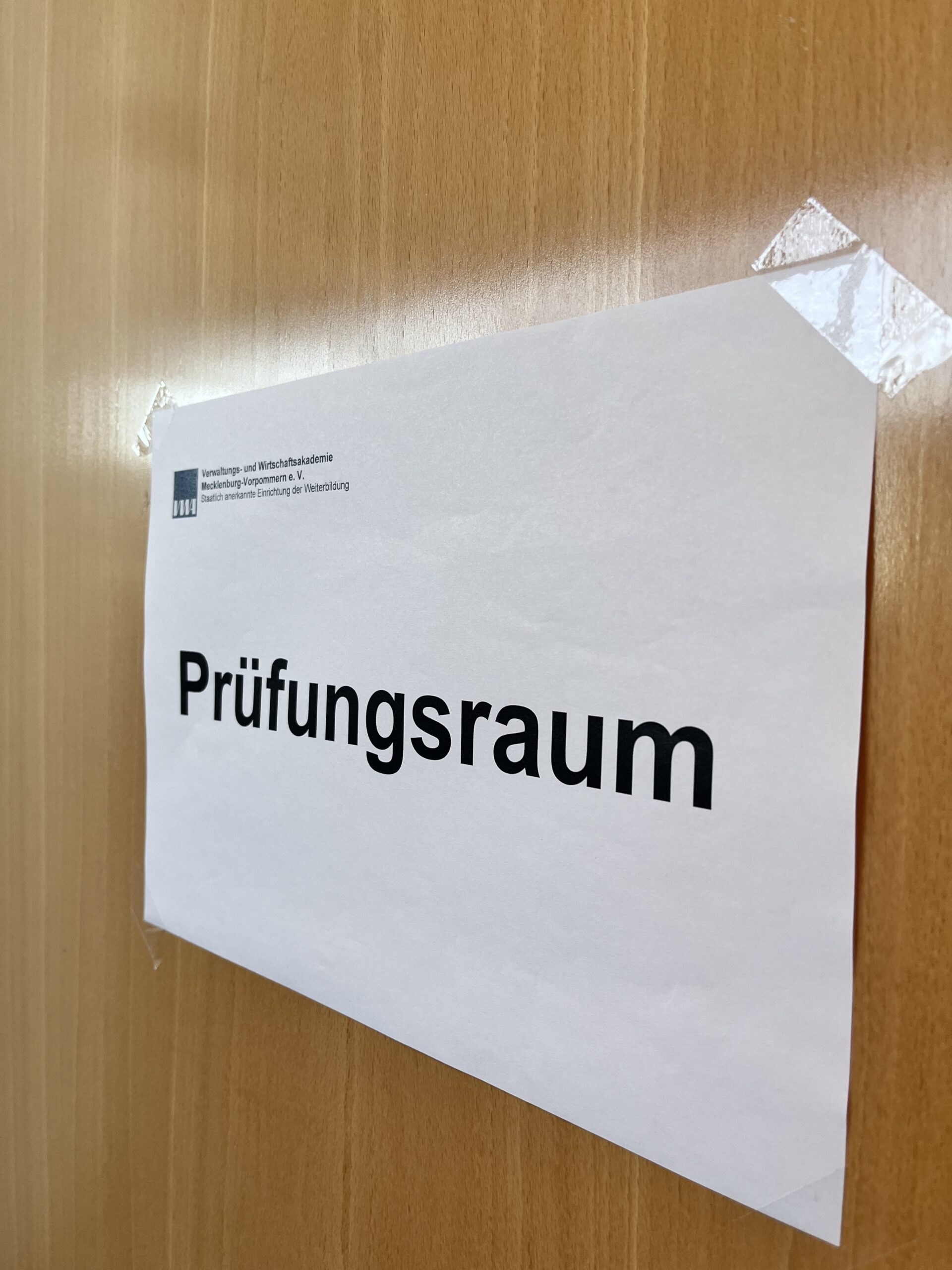 schriftliche Prüfungen in Schwerin